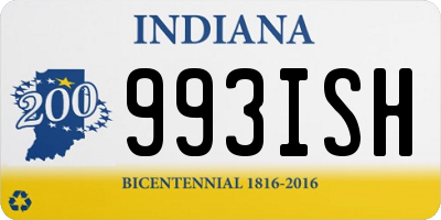 IN license plate 993ISH