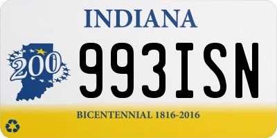 IN license plate 993ISN