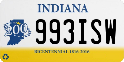 IN license plate 993ISW