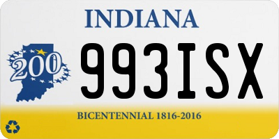 IN license plate 993ISX