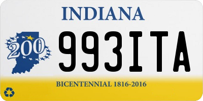 IN license plate 993ITA