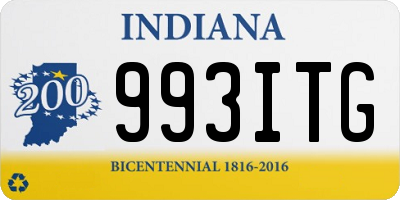 IN license plate 993ITG