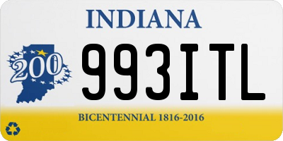 IN license plate 993ITL