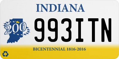 IN license plate 993ITN