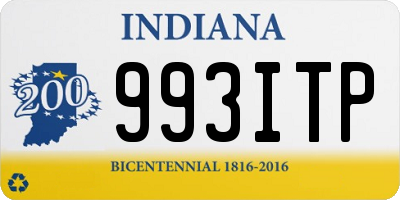 IN license plate 993ITP