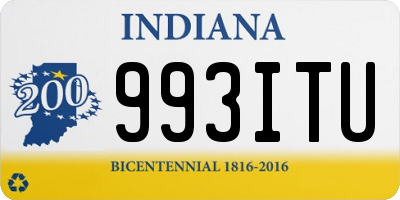 IN license plate 993ITU