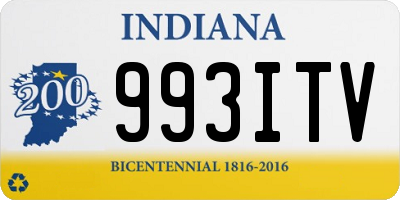 IN license plate 993ITV