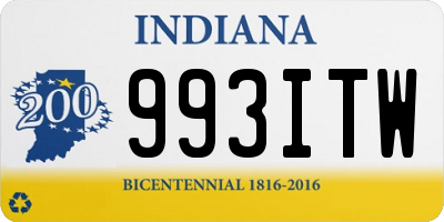 IN license plate 993ITW
