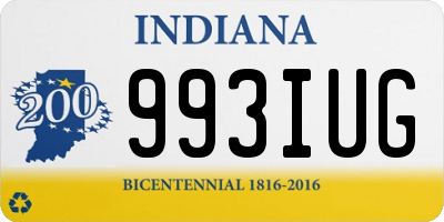 IN license plate 993IUG
