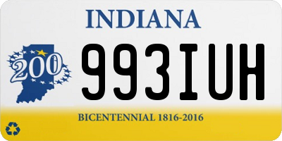 IN license plate 993IUH