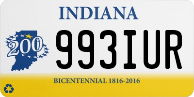 IN license plate 993IUR