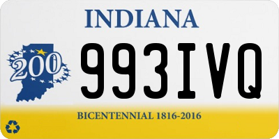 IN license plate 993IVQ