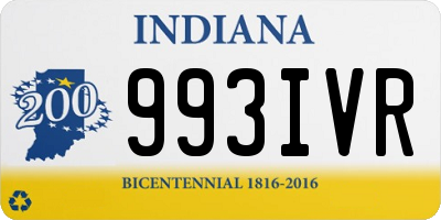 IN license plate 993IVR