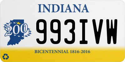 IN license plate 993IVW