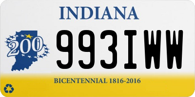 IN license plate 993IWW