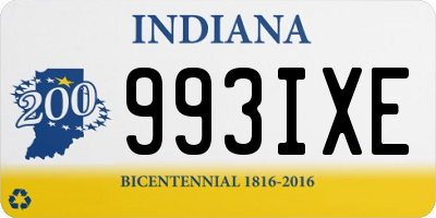 IN license plate 993IXE