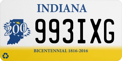 IN license plate 993IXG