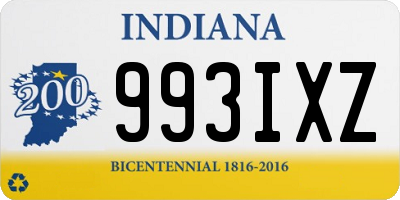 IN license plate 993IXZ