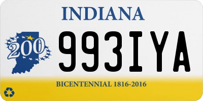 IN license plate 993IYA