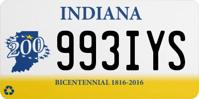 IN license plate 993IYS