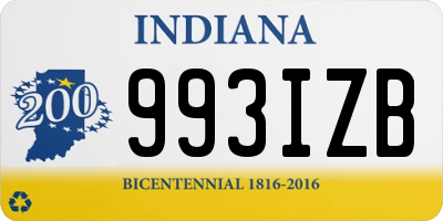 IN license plate 993IZB