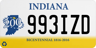 IN license plate 993IZD