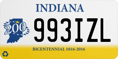 IN license plate 993IZL