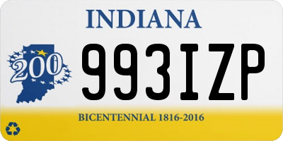 IN license plate 993IZP