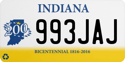 IN license plate 993JAJ