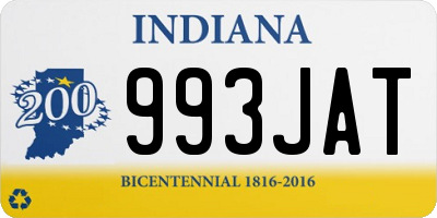 IN license plate 993JAT