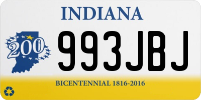 IN license plate 993JBJ