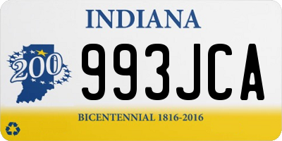 IN license plate 993JCA