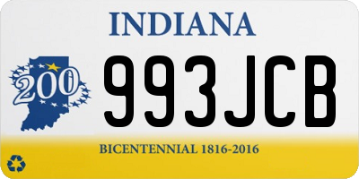 IN license plate 993JCB