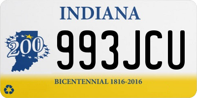 IN license plate 993JCU
