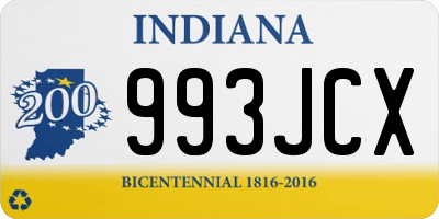 IN license plate 993JCX