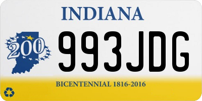 IN license plate 993JDG