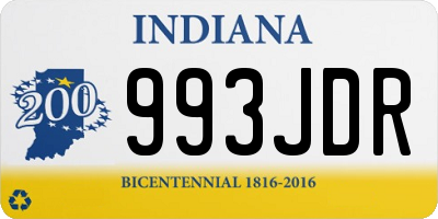 IN license plate 993JDR