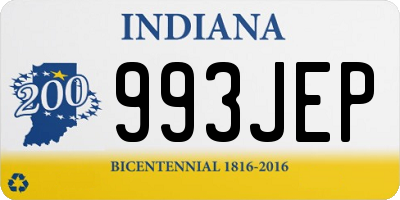 IN license plate 993JEP