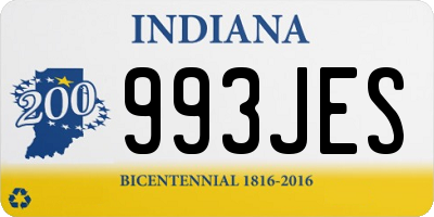 IN license plate 993JES