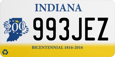 IN license plate 993JEZ