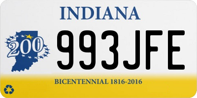 IN license plate 993JFE