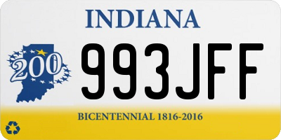 IN license plate 993JFF