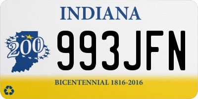 IN license plate 993JFN