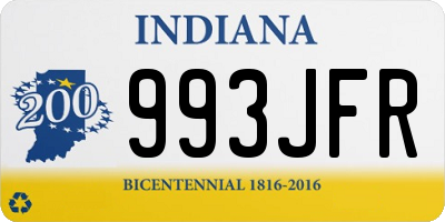 IN license plate 993JFR