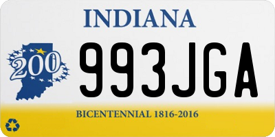 IN license plate 993JGA