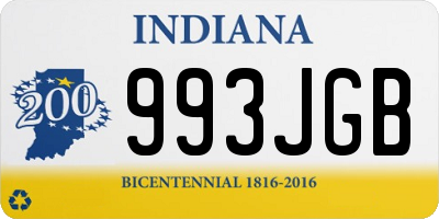 IN license plate 993JGB