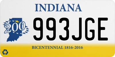 IN license plate 993JGE