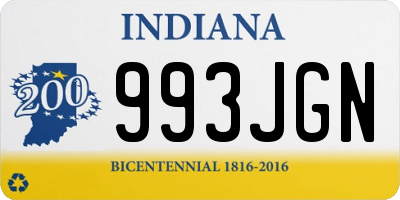 IN license plate 993JGN