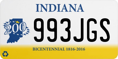 IN license plate 993JGS