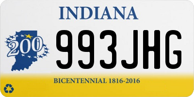 IN license plate 993JHG